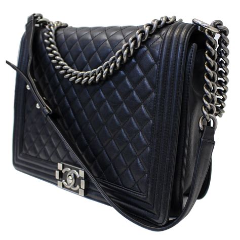 chanel boy quilted tote bag|large black Chanel tote bag.